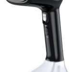 Steamer for Clothes -1800W with Wet/Dry Ironing Modes, 20-Second Heat-up, Detachable Water Tank, Heat-Resistant Gloves for Wrinkle Removal. Suitable for 120V Countries. Color: Black