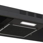 Under Cabinet Range Hood 30 inch, Ducted/Ductless Convertible Kitchen Stove Hood, Stainless Steel Vent Hood w/Rocker Button Control, 2 Speeds Exhaust Fan, 280CFM, Black