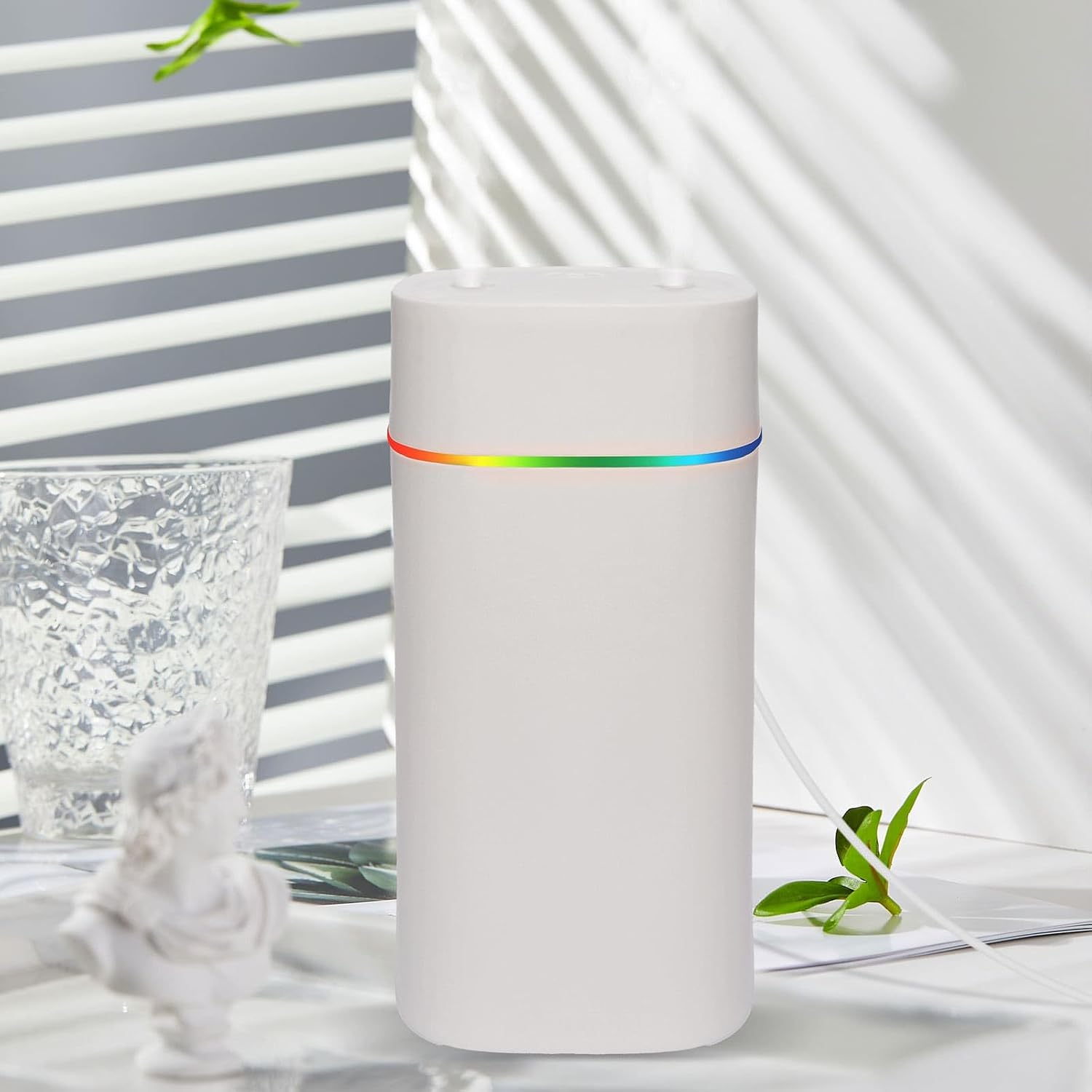 611JKNN-XOL._AC_SL1500_.jpg Mini Humidifier for Bedroom Desk Plant Humidifiers for Houseplants, tiny/Desktop Humidifier Small, Desk/Personal/Small Humidifiers for Bedroom Plants Office-NOT RECHARGEABLE(20 OZ) - Image 1