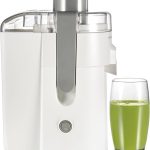 HealthSmart Juicer Machine, Compact Centrifugal Extractor, 2.4” Feed Chute for Fruits and Vegetables, Easy to Clean, BPA Free, 400W, White (67501)