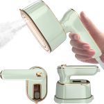Travel Steamer Iron for Clothes Mini - Portable Ironing Machine Travel Small Size Portable Steamer Travel College Dorm Home Essentials Steamer for Clothes (MintGreen)