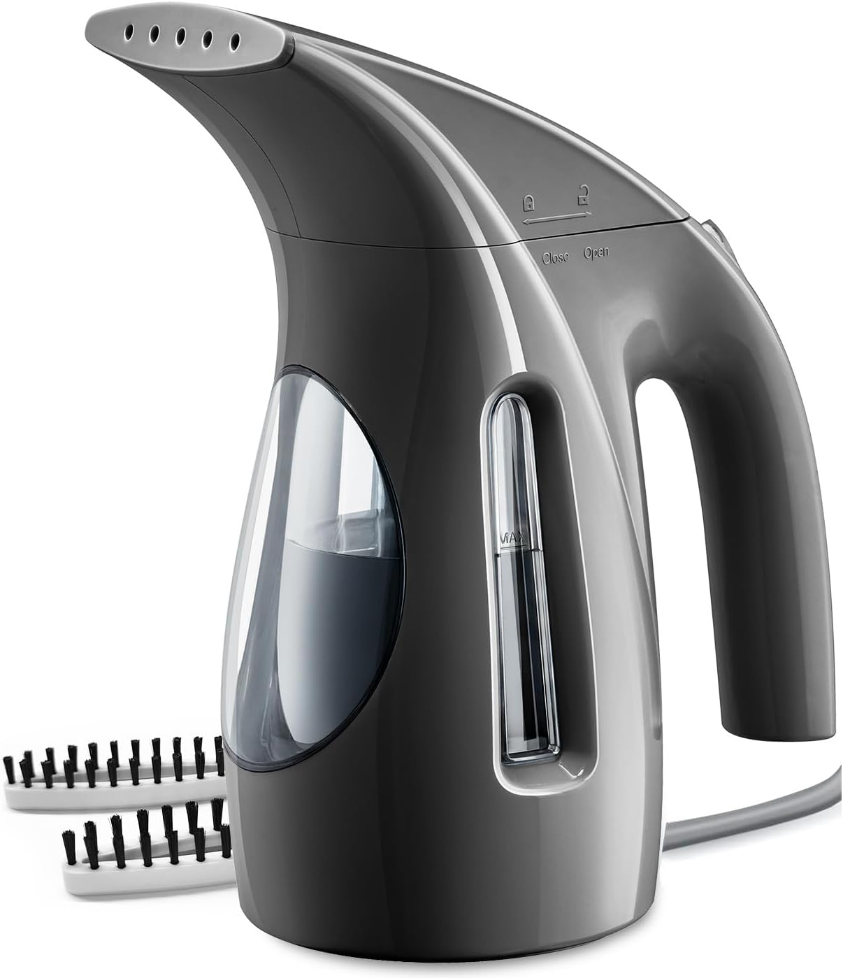 61iLOu940pL._AC_SL1400_.jpg Steamer for Clothes, Portable Handheld Design, 240ml Big Capacity, 700W, Strong Penetrating Steam, Removes Wrinkle, for Home, Office(ONLY FOR 120V)-Black - Image 1