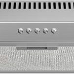36 Inch Under Cabinet Range Hood, Ducted/Ductless Convertible Kitchen Vent Hood with 3-Speed Exhaust Fan, 300 CFM, LED Lights, Stainless Steel Stove Hood for Kitchen